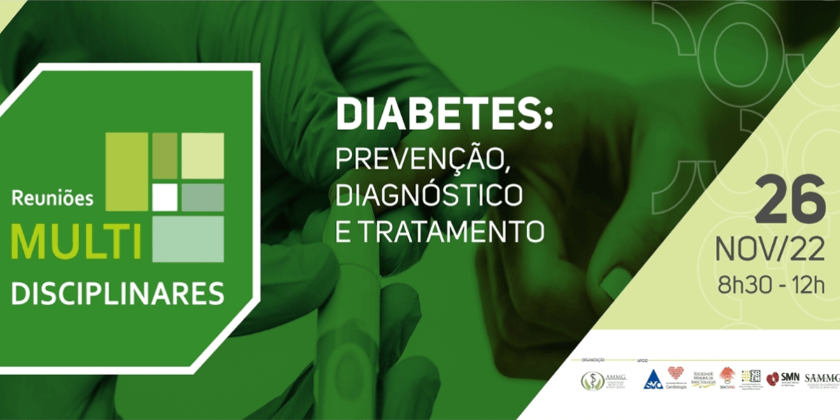 SMO e AMMG realizam “Reunião Multidisciplinar Diabetes: prevenção, diagnóstico e tratamento” no próximo dia 26